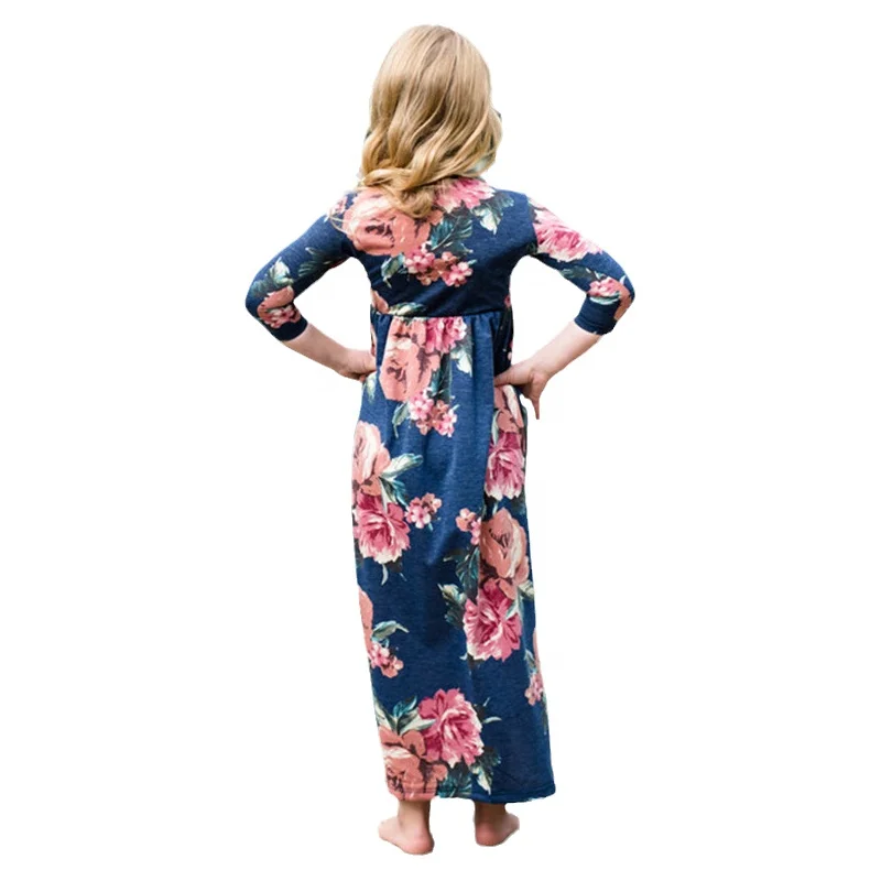 Wholesale High Quality European and American pastoral style printed long-sleeved dress parent-child, Children/adult
Wholesale High Quality European and American pastoral style printed long-sleeved dress parent-child, Children/adult