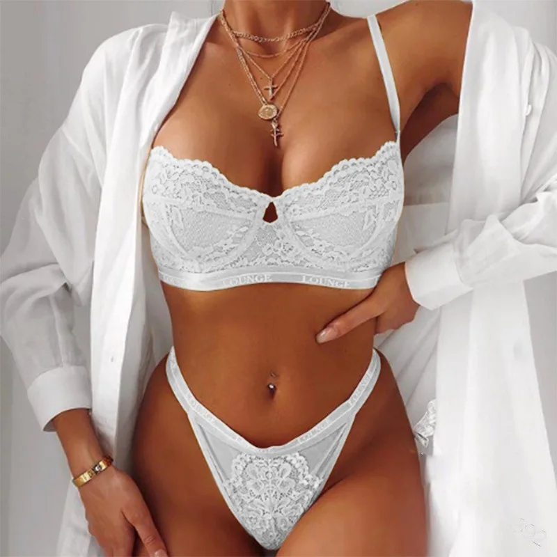 Cheap new arrival sexy transparent mesh lace two pieces bra and underpants skinny ladies women's lingerie bulk
Cheap new arrival sexy transparent mesh lace two pieces bra and underpants skinny ladies women's lingerie bulk