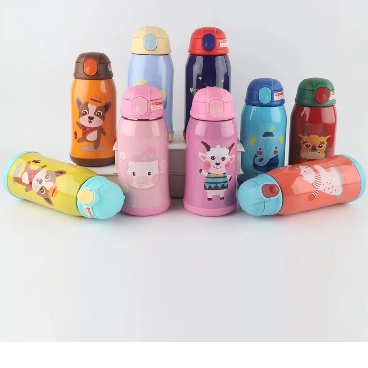 Lovely Portable Cute Kids Drinking Baby Water Bottle with Straw Flask Thermos for School Students, Customized
Lovely Portable Cute Kids Drinking Baby Water Bottle with Straw Flask Thermos for School Students, Customized