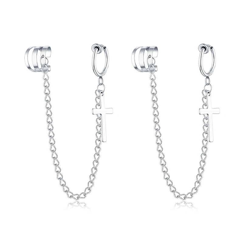 DAYHAO Earrings Titanium Steel Personality Street Punk Tide Brand Cross Ear Clip Men And Women Earrings Factory Direct Sales
DAYHAO Earrings Titanium Steel Personality Street Punk Tide Brand Cross Ear Clip Men And Women Earrings Factory Direct Sales