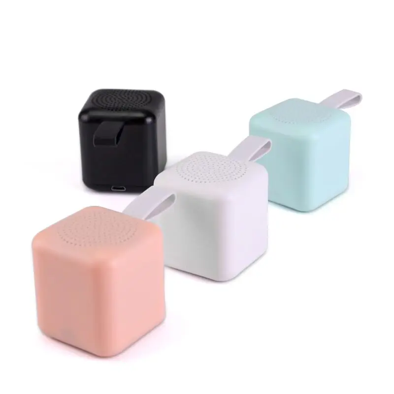 Creative gift m23p mini cuber portable bluetooth wireless mini speaker with LED light up logo - ANKUX.COM