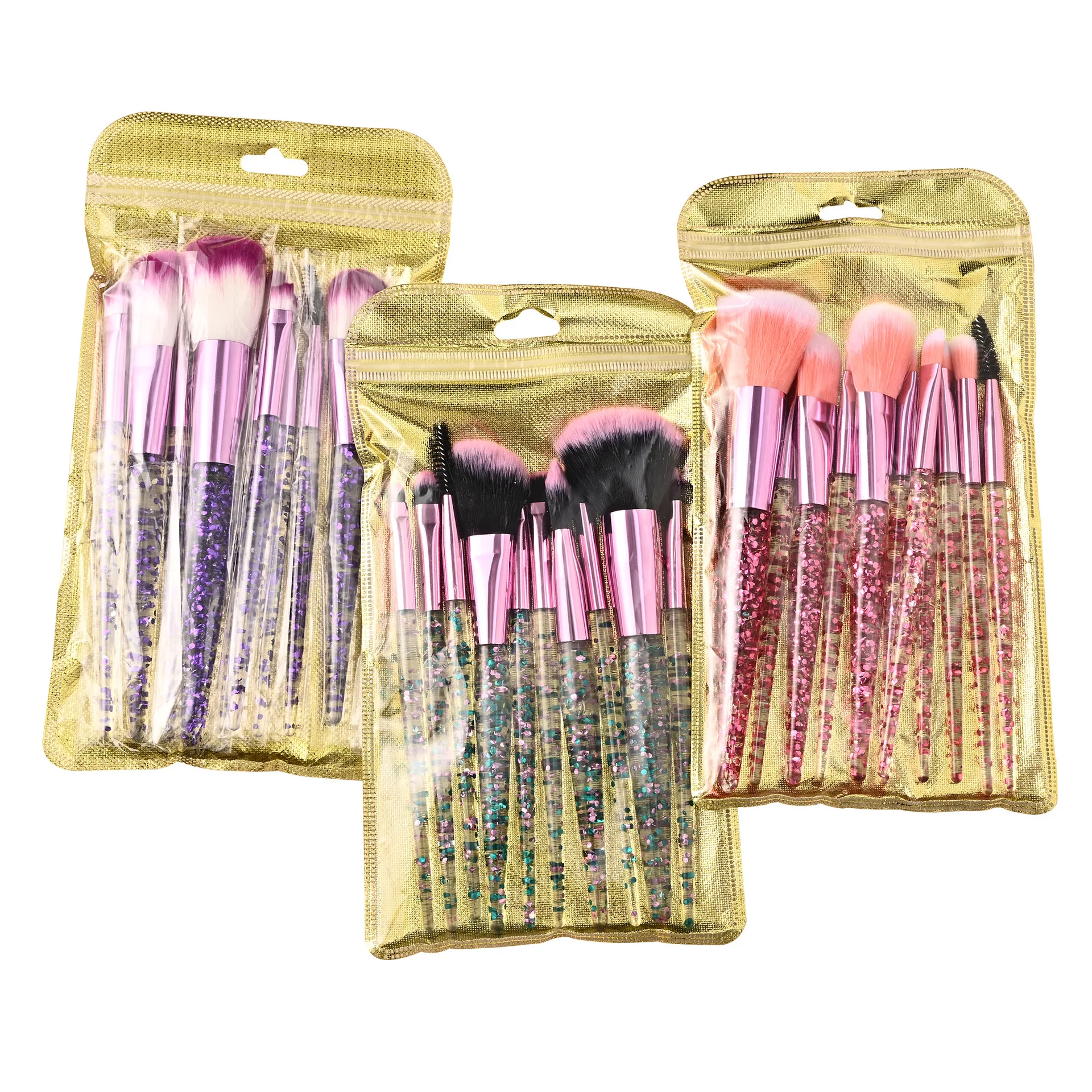 Wholesale unique bling luxury makeup brush set with logo 10 pcs quality soft vegan professional makeup brush set
Wholesale unique bling luxury makeup brush set with logo 10 pcs quality soft vegan professional makeup brush set
