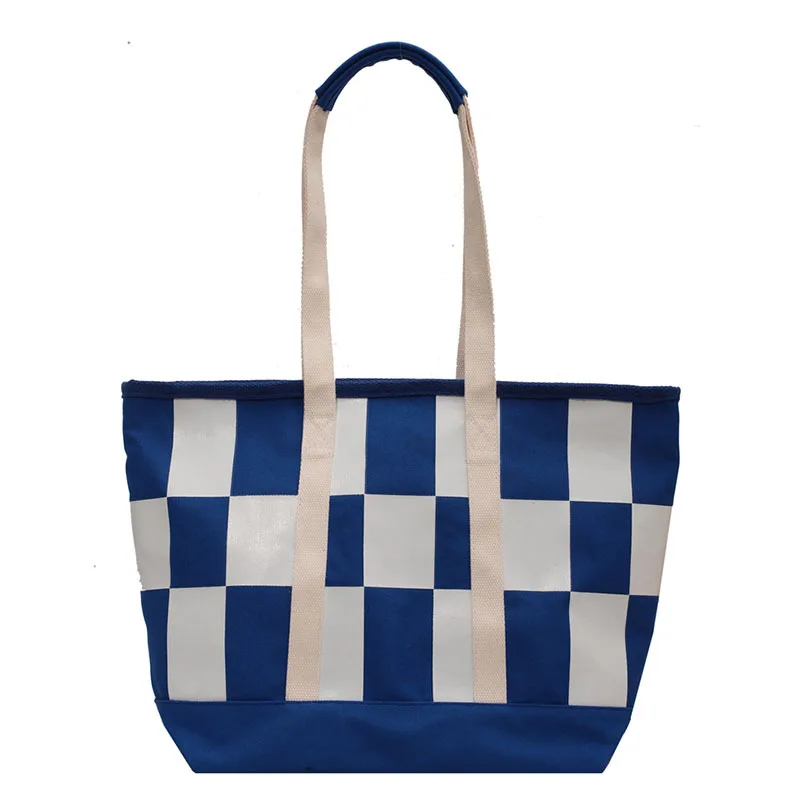 Chessboard large shoulder bag new simple personality fashion large capacity canvas bag female student shoulder bag, Customizable
Chessboard large shoulder bag new simple personality fashion large capacity canvas bag female student shoulder bag, Customizable