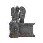 Angle Tombstone Natural Stone Angle And Heart Garden Monument Headstone Gravestone Marble Tombstone