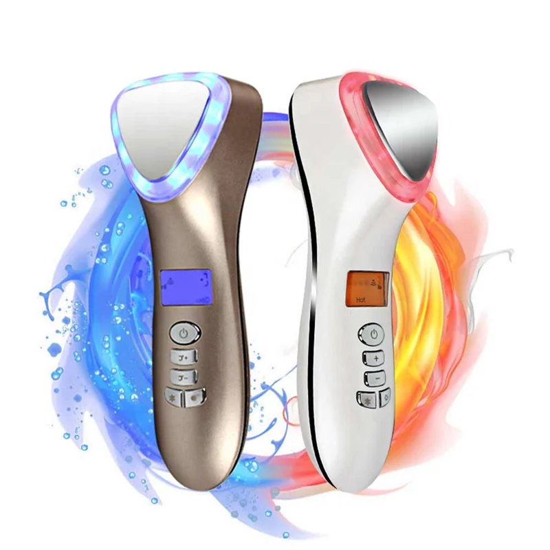 Hot and cold skin care beauty device electric ion facial massager cleanser Handheld Ultrasonic Electric Ion Facial Massager 
Hot and cold skin care beauty device electric ion facial massager cleanser Handheld Ultrasonic Electric Ion Facial Massager