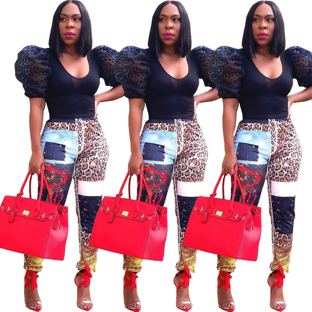 Sexy women's positioning print personalized pants nightclub autumn winter casual sports fashion women pants, Coffee
Sexy women's positioning print personalized pants nightclub autumn winter casual sports fashion women pants, Coffee