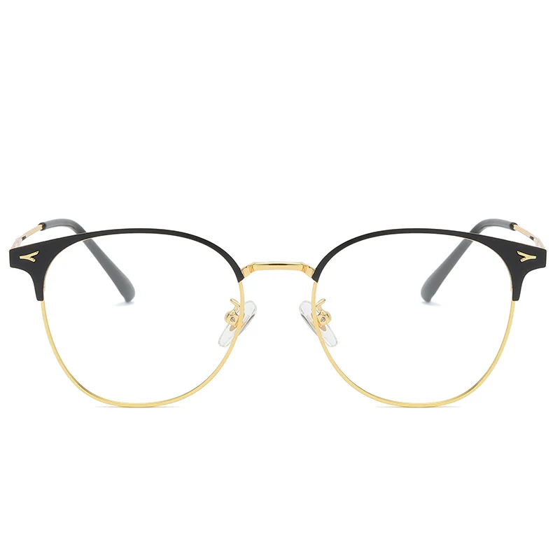 Fashion Trend Flat Mirror men's and women's Retro Metal Eyebrow Glasses frame new color-changing anti-blue glasses, Multi-color optional
Fashion Trend Flat Mirror men's and women's Retro Metal Eyebrow Glasses frame new color-changing anti-blue glasses, Multi-color optional