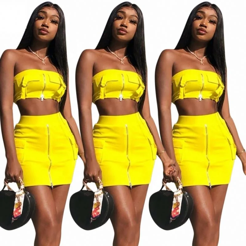 Women Clothes Vendor new style women latest cargo skirt and top two piece set, Custom color or our colour stock
Women Clothes Vendor new style women latest cargo skirt and top two piece set, Custom color or our colour stock