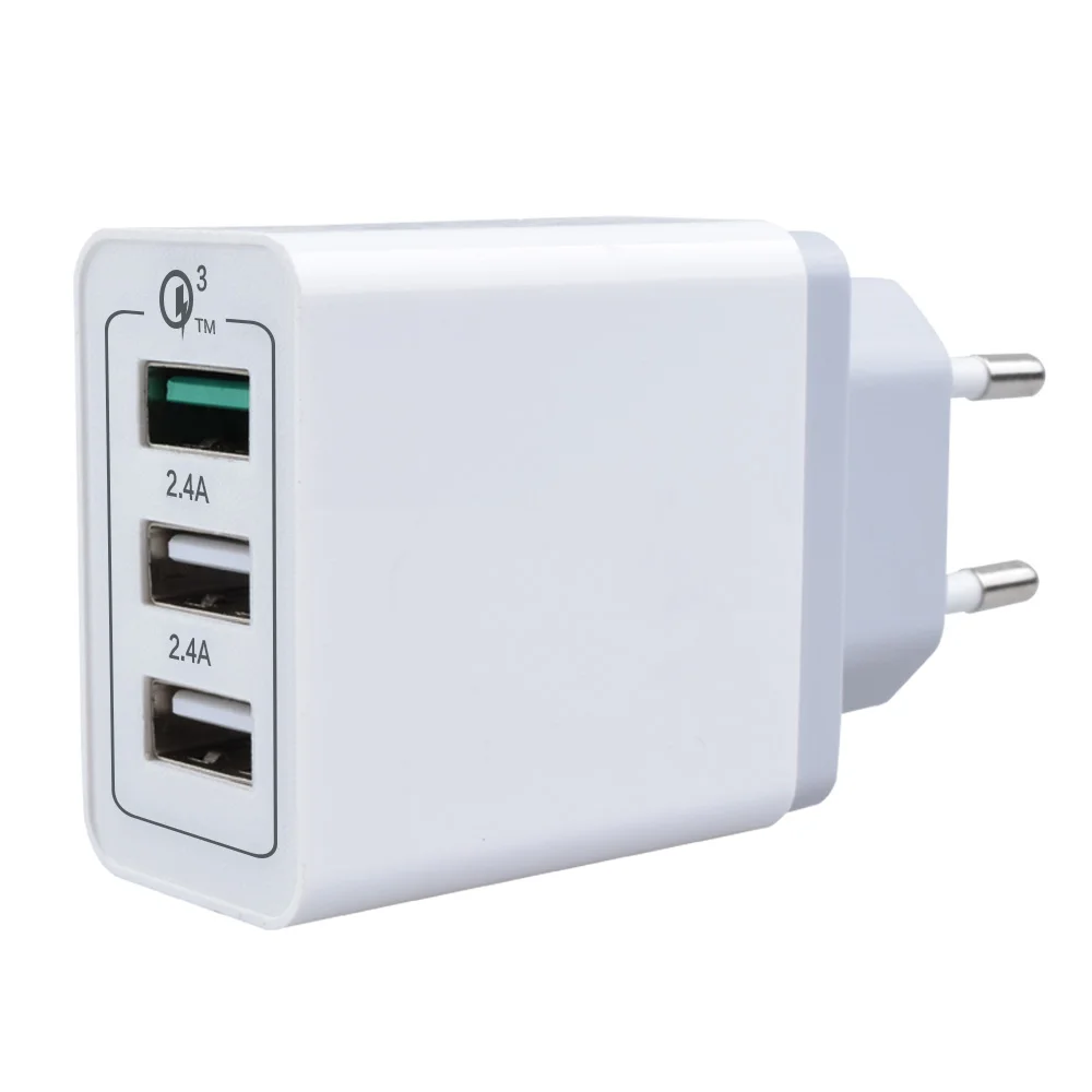 Quick Charge 3.0 USB Wall Adapter 30W QC3.0 Fast Charging USB Wall Charger for iPhone Samsung Xiaomi Mobile Phone Charger, White
Quick Charge 3.0 USB Wall Adapter 30W QC3.0 Fast Charging USB Wall Charger for iPhone Samsung Xiaomi Mobile Phone Charger, White