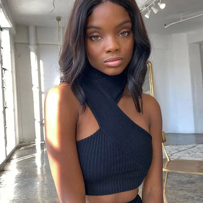 S3511A Fashion solid color crop tops 2021 women clothes