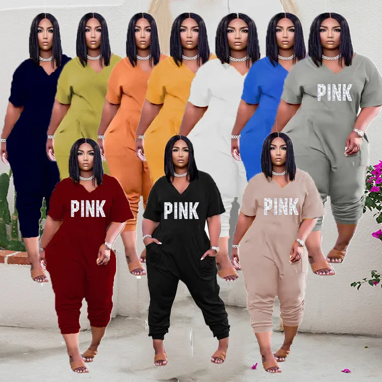 AZY8820 2022 new arrivals summer V neck pockets customized jumpsuit plus size women clothing, Picture
AZY8820 2022 new arrivals summer V neck pockets customized jumpsuit plus size women clothing, Picture