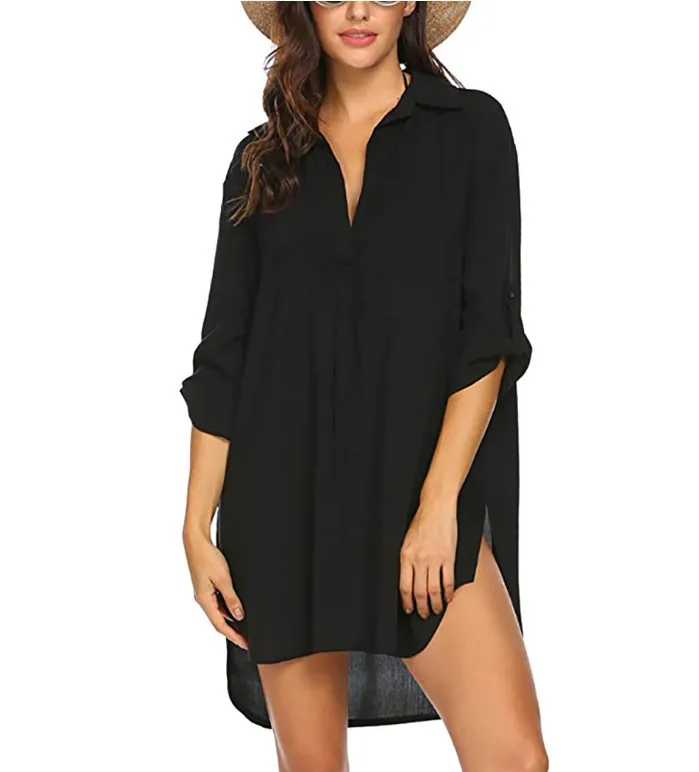 Beach Dress Wholesale 2021 Summer Women's Swimsuit Beach Wear Cover up Shirt Bikini Beachwear Bathing Suit Sarong Adults Solid
Beach Dress Wholesale 2021 Summer Women's Swimsuit Beach Wear Cover up Shirt Bikini Beachwear Bathing Suit Sarong Adults Solid