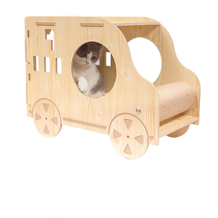 Sisal Scratching Solid Wood Post Cat Toy Supplies Wholesale Car Shaped Wooden Cat Bed Cat House, Yellow
Sisal Scratching Solid Wood Post Cat Toy Supplies Wholesale Car Shaped Wooden Cat Bed Cat House, Yellow