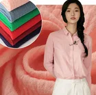 Double layers 100% gauze crepe pure plain solid color cotton Muslin woven fabric for baby blanket cheap price wholesale