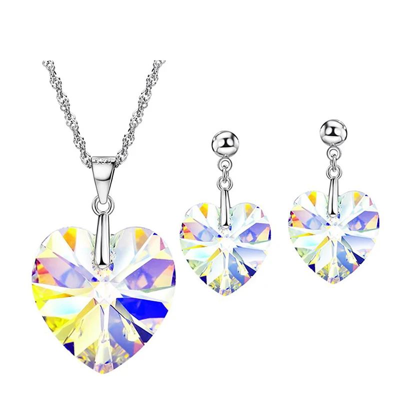 Neoglory S925 Silver Heart Shaped Crystal Jewelry Sets Crystals From Austria Women
Neoglory S925 Silver Heart Shaped Crystal Jewelry Sets Crystals From Austria Women