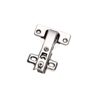 furniture hardware steel material 90 degree angle hinge four two holes concealed hinge