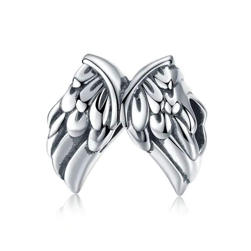 Authentic 925 Sterling Silver Vintage Angel Wings Feathers Beads Charms fit Women Bracelets Bangles Jewelry
Authentic 925 Sterling Silver Vintage Angel Wings Feathers Beads Charms fit Women Bracelets Bangles Jewelry