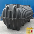 Three Chambers HDPE Convenient Installation Free Maintenance Bio Underground Septic Tank For Toilet Water Treating System