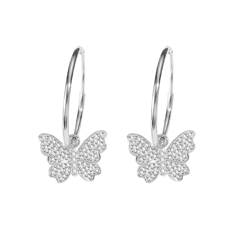 Trendy Butterfly Earrings Zircon 925 Sterling Silver Gold Plated Drop Butterfly Hoop Earrings 18K For Women
Trendy Butterfly Earrings Zircon 925 Sterling Silver Gold Plated Drop Butterfly Hoop Earrings 18K For Women