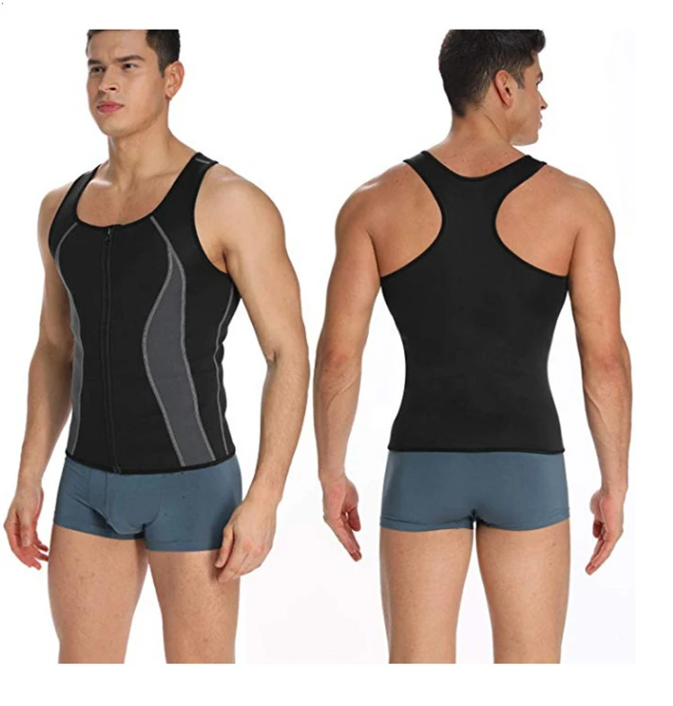 2021 new fashion men vest cotton Neoprene Sport Slimming Sweat Sauna vest for men Zipper gym vest men
2021 new fashion men vest cotton Neoprene Sport Slimming Sweat Sauna vest for men Zipper gym vest men