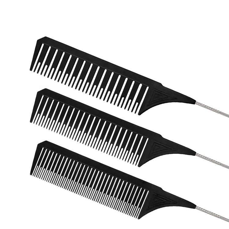 Amazon Hot Selling Pintail Hair Comb Customized Parting Comb with Logo Stainless Steel Pintail Comb, Black, green, pink
Amazon Hot Selling Pintail Hair Comb Customized Parting Comb with Logo Stainless Steel Pintail Comb, Black, green, pink
