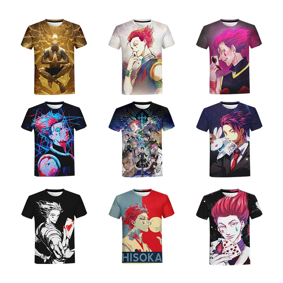 Hisoka 3D T Shirts Men/women/kids Aikooki Summer New Arrivals Fashion Popular Tees Hisoka Tshirts Casual Tops
Hisoka 3D T Shirts Men/women/kids Aikooki Summer New Arrivals Fashion Popular Tees Hisoka Tshirts Casual Tops