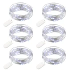 3 メートル 30 led 星空ストリングライト妖精マイクロ led 銅線搭載 2x CR2032 電池パーティークリスマス結婚式