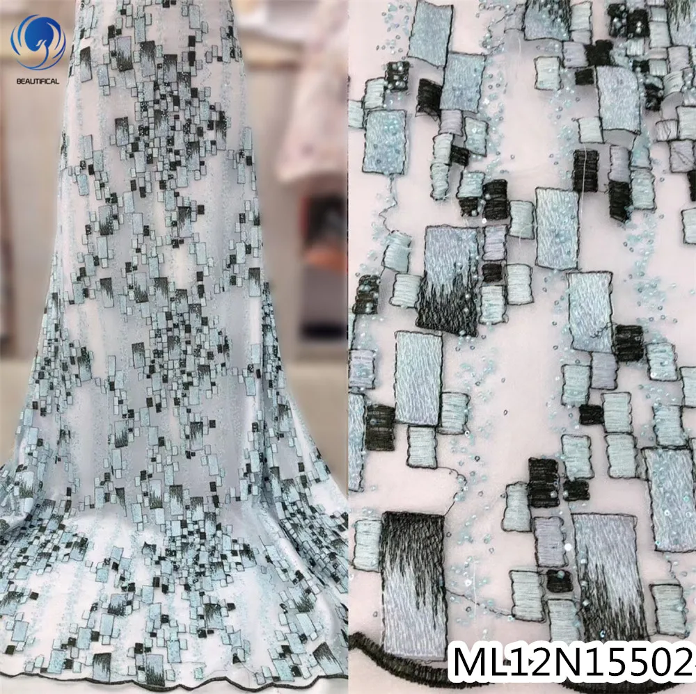 Beautifical heavy beaded lace african french lace bridal lace fabric ML12N155, Can be customized
Beautifical heavy beaded lace african french lace bridal lace fabric ML12N155, Can be customized