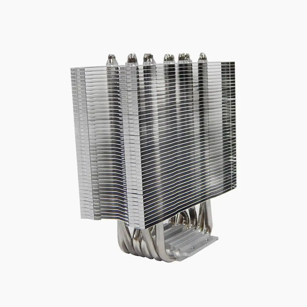 Aluminum Zipper Fin Dual Type Computer Heatsink 100W Heat Sink With 6 Heat Pipes And Fixture
Aluminum Zipper Fin Dual Type Computer Heatsink 100W Heat Sink With 6 Heat Pipes And Fixture