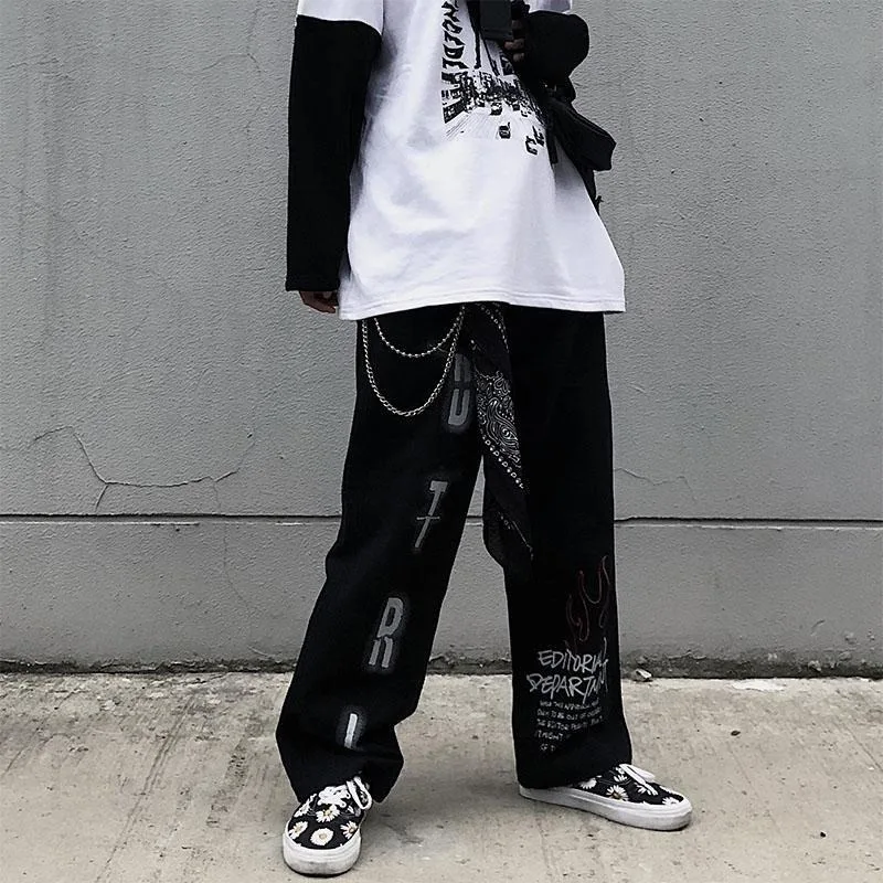 Cargo Pants Grunge Aesthetic Punk Sweatpants Wide Leg Pants Women Streetwear Graffiti High Waist Pants Women Trousers, Khaki,black
Cargo Pants Grunge Aesthetic Punk Sweatpants Wide Leg Pants Women Streetwear Graffiti High Waist Pants Women Trousers, Khaki,black