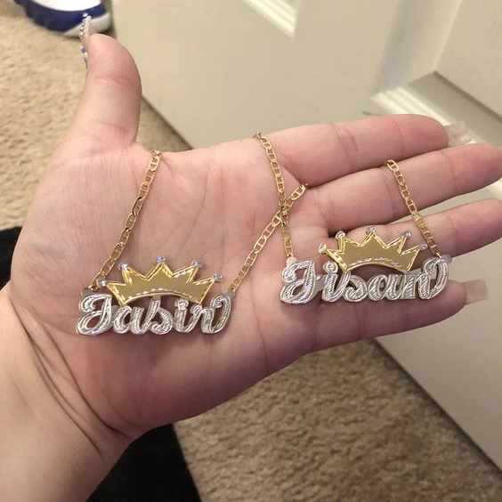 Jewelry Competitively 3d nameplate necklace women custom double plated name necklace, Picture
Jewelry Competitively 3d nameplate necklace women custom double plated name necklace, Picture