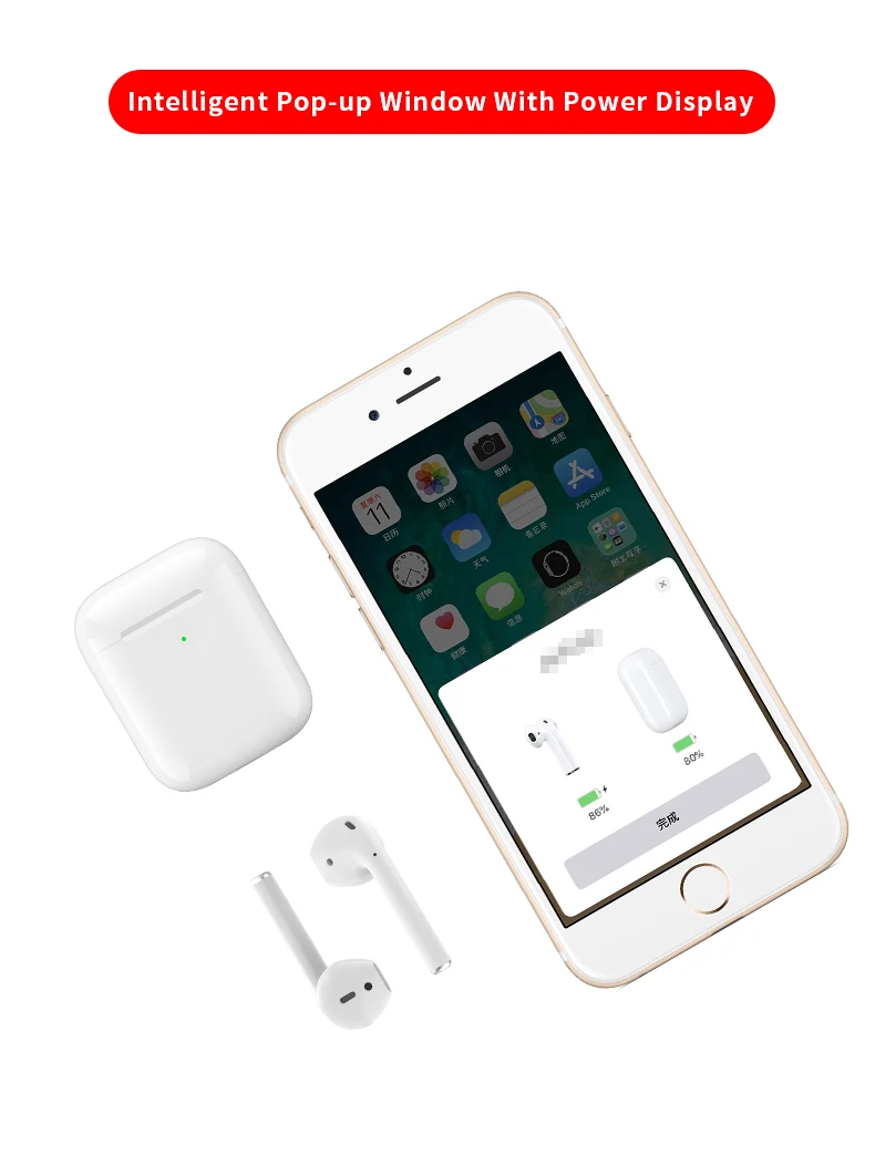 5.0 wireless earpod i23 tws boat earphone 1:1 super quality 2nd generation bluetooth earbuds wireless charging i23 tws - ANKUX.COM