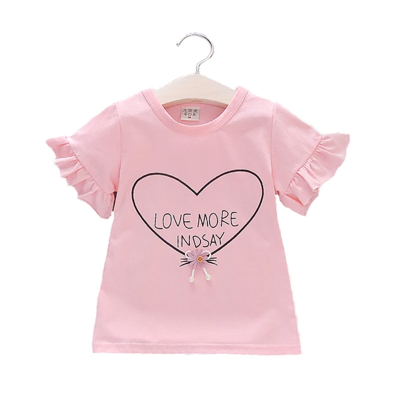 TDH High Quality Baby Kids Casual Simple Style T-shirt Little Girl Short Puff Sleeve Cotton Shirt, Pink, white, purple, rose red
TDH High Quality Baby Kids Casual Simple Style T-shirt Little Girl Short Puff Sleeve Cotton Shirt, Pink, white, purple, rose red