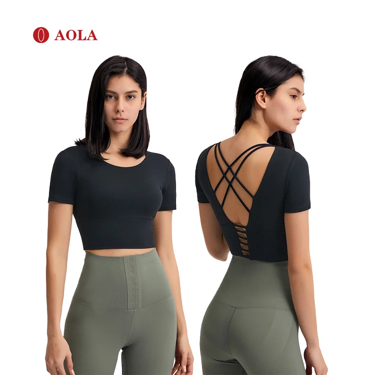 AOLA Yoga Fitness Tank Wholesale Gym Shirts Womens Clothing Workout Wear Crop Top Women Sexy Back, Pictures shows
AOLA Yoga Fitness Tank Wholesale Gym Shirts Womens Clothing Workout Wear Crop Top Women Sexy Back, Pictures shows