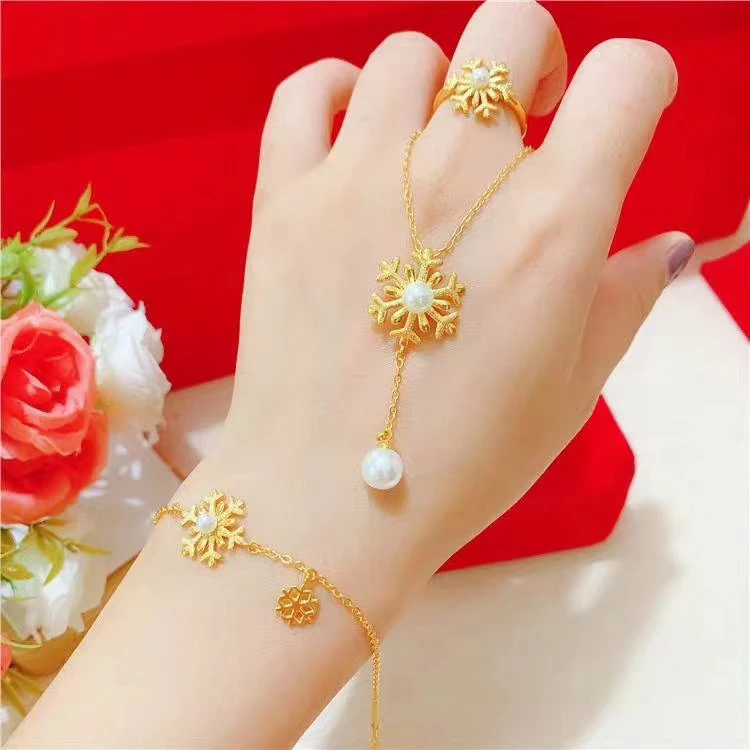 Gold Plated Snow Burning Imitation Gold Freshwater Pearl Necklace Pendant Ring Bracelet Set
Gold Plated Snow Burning Imitation Gold Freshwater Pearl Necklace Pendant Ring Bracelet Set