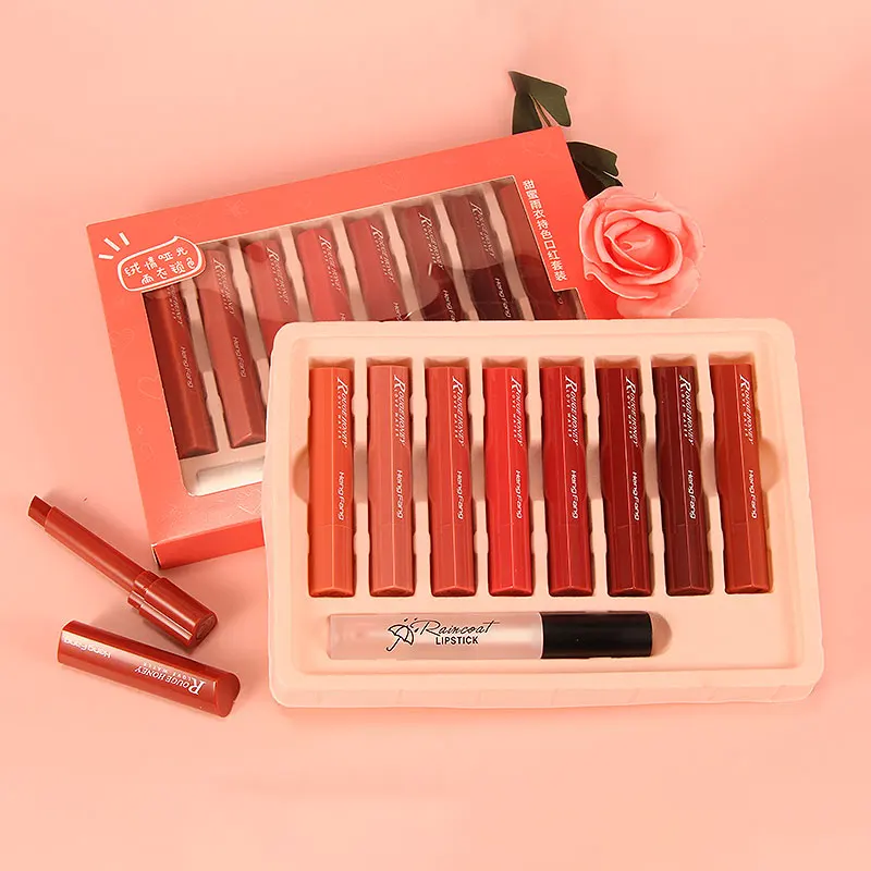 H9108A Moisturizing Heart Shape Design Long-lasting Lipstick With Lipstick Rain Coat Gift-Set label lipstick girls cosmetics
H9108A Moisturizing Heart Shape Design Long-lasting Lipstick With Lipstick Rain Coat Gift-Set label lipstick girls cosmetics
