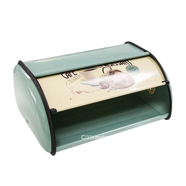 Stainless steel food storage box Kitchen cake stand Bread storage box Metal bread box
Stainless steel food storage box Kitchen cake stand Bread storage box Metal bread box