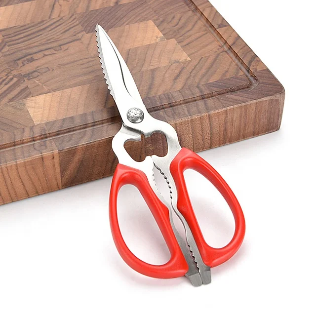 Stainless Steel Kitchen Scissors Multi-functional Food Scissors Shears With Bottle Opener