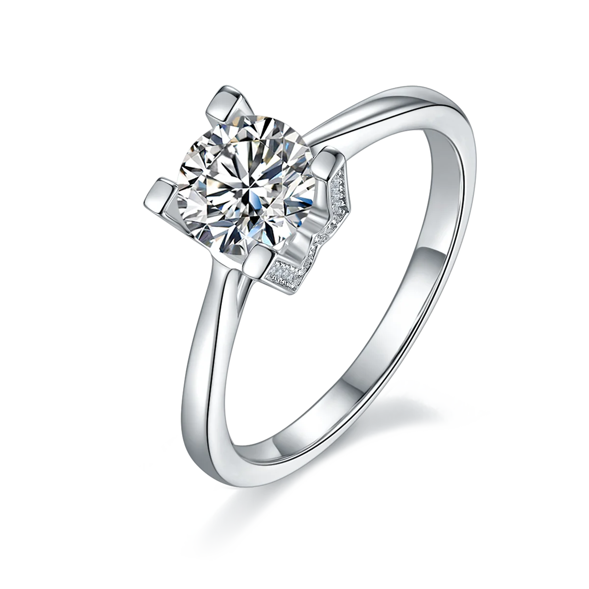 Engagement Rings with Moissanite 1ct 6.5mm High Quality In Stock 925 Sterling Silver Ring Jewelry 18K Gold Plated Ring for Women
Engagement Rings with Moissanite 1ct 6.5mm High Quality In Stock 925 Sterling Silver Ring Jewelry 18K Gold Plated Ring for Women