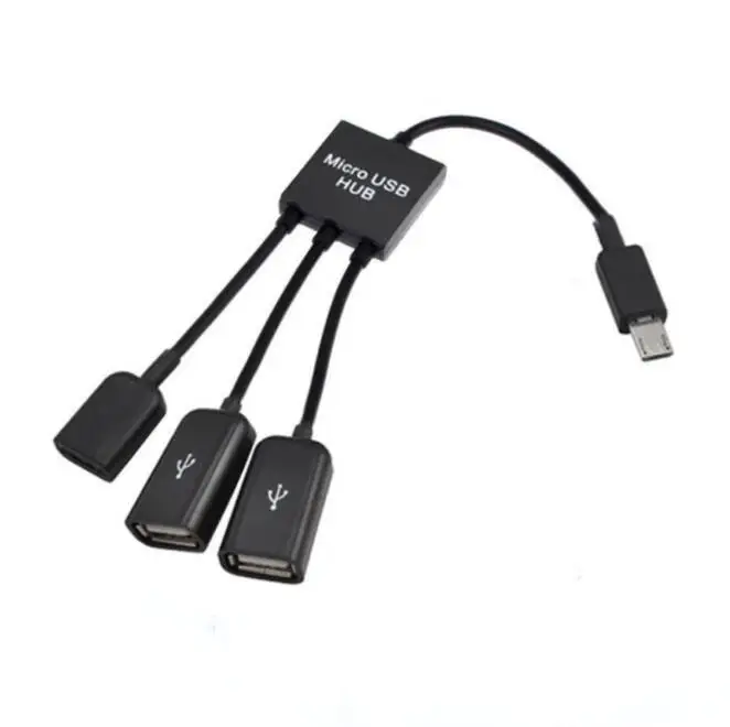 35cm Black color 2ports Micro usb 5pin Hub with micro usb 5pin female with power charge cable
35cm Black color 2ports Micro usb 5pin Hub with micro usb 5pin female with power charge cable
