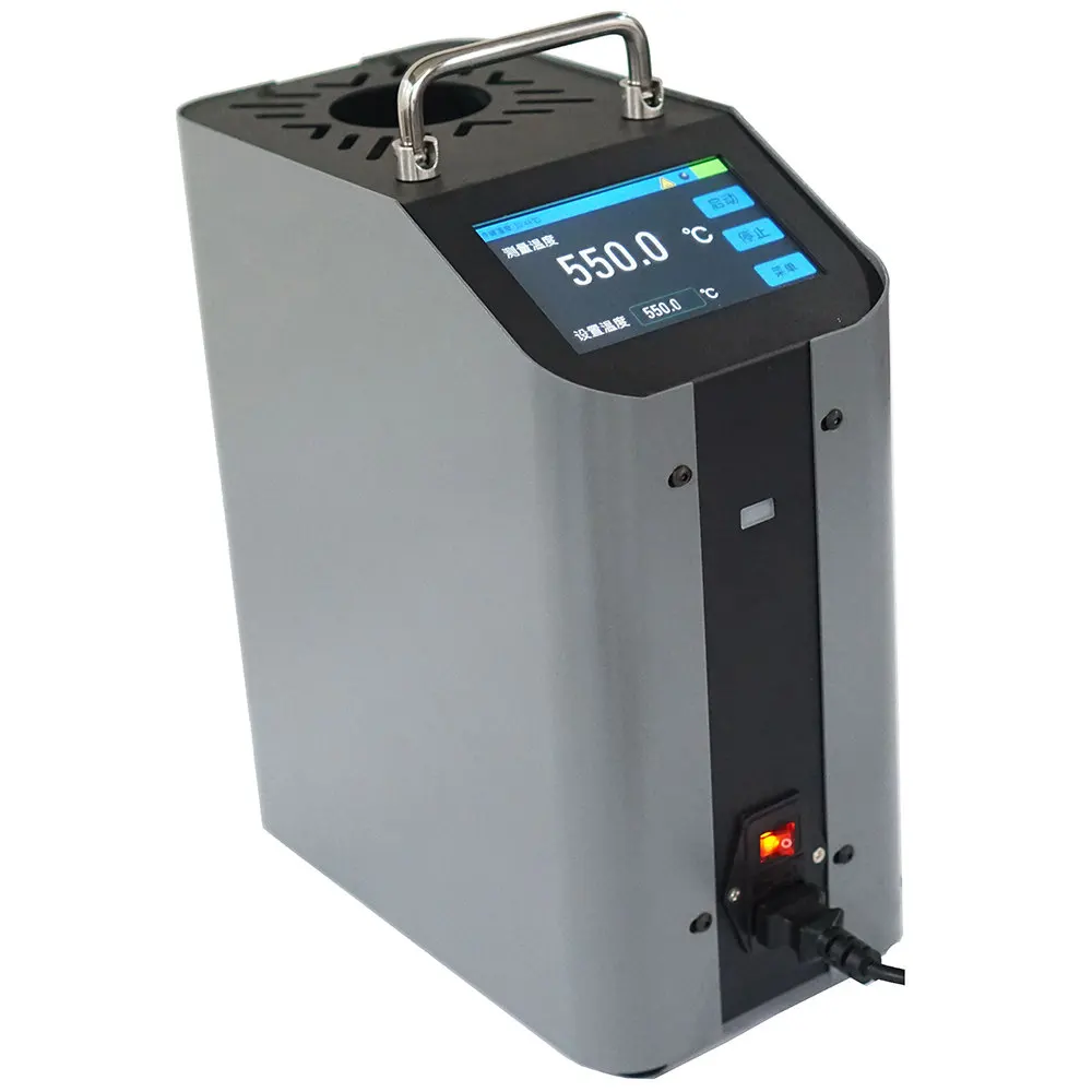Industrial portátil de calibración de temperatura de bloque seco con 30 ~ 1200C opcional