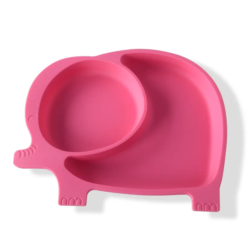Factory Wholesale Custom Logo Self Feeding Baby Plate Non Slip Food Grade Silicone Elephant Plate for Kids, Customized color 
Factory Wholesale Custom Logo Self Feeding Baby Plate Non Slip Food Grade Silicone Elephant Plate for Kids, Customized color
