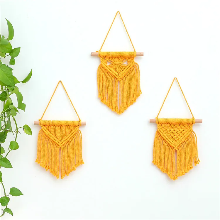 

New wall hanging ornaments nordic home decor bedroom accessories custom wall macrame woven wall hanging tapestry