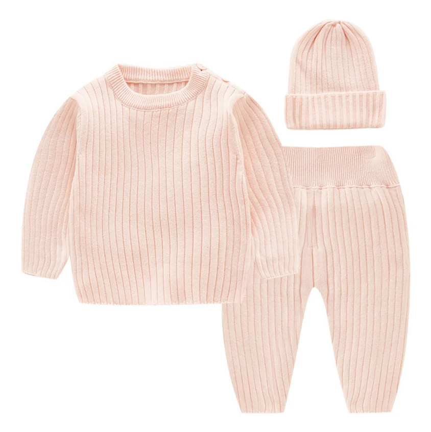 Solid color long sleeve infant clothing knitted clothes suit baby winter clothes set top+pants for baby girl, Customized
Solid color long sleeve infant clothing knitted clothes suit baby winter clothes set top+pants for baby girl, Customized