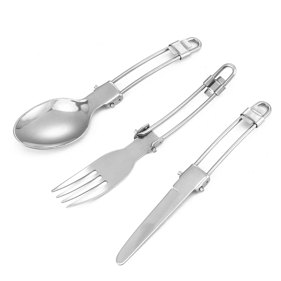 Camping Fork Spoon Outdoor Tableware Foldable Ultralight Stainless Steel Fork Spoon For Camping Outdoor Cooking Hiking, Customized color
Camping Fork Spoon Outdoor Tableware Foldable Ultralight Stainless Steel Fork Spoon For Camping Outdoor Cooking Hiking, Customized color