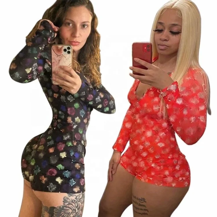 Ladies Cotton Long Sleeve Plus Size Sexy Pajamas Set One Piece Jumpsuits Women's Sleepwear, Colors,cute printed pajama rompers for women
Ladies Cotton Long Sleeve Plus Size Sexy Pajamas Set One Piece Jumpsuits Women's Sleepwear, Colors,cute printed pajama rompers for women