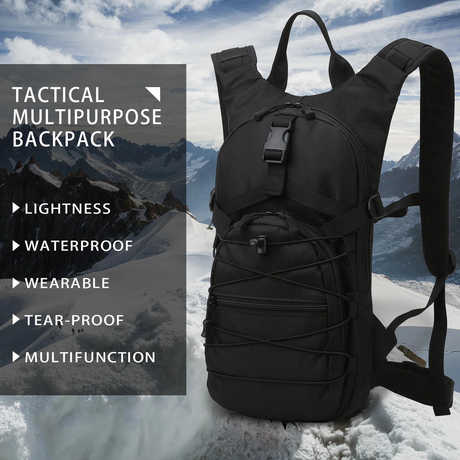 OMAKSA Men bicycle bagbeg basikal waterproof tactical hydration backpack hydration bag, Black brown
OMAKSA Men bicycle bagbeg basikal waterproof tactical hydration backpack hydration bag, Black brown
