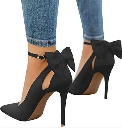 Autumn 2021 new high heel bow single shoes women's shoes small heel large women's pump, Black, blue, apricot,wine red,red
Autumn 2021 new high heel bow single shoes women's shoes small heel large women's pump, Black, blue, apricot,wine red,red