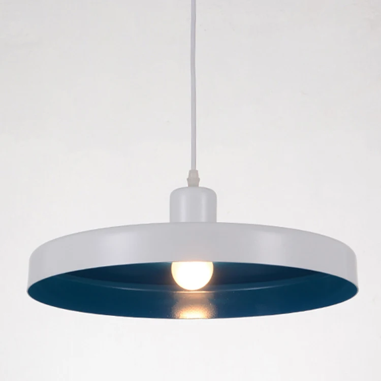 cheap price many colors aluminum indoor light dinning restaurant pendant light lamp E27 single pendant light