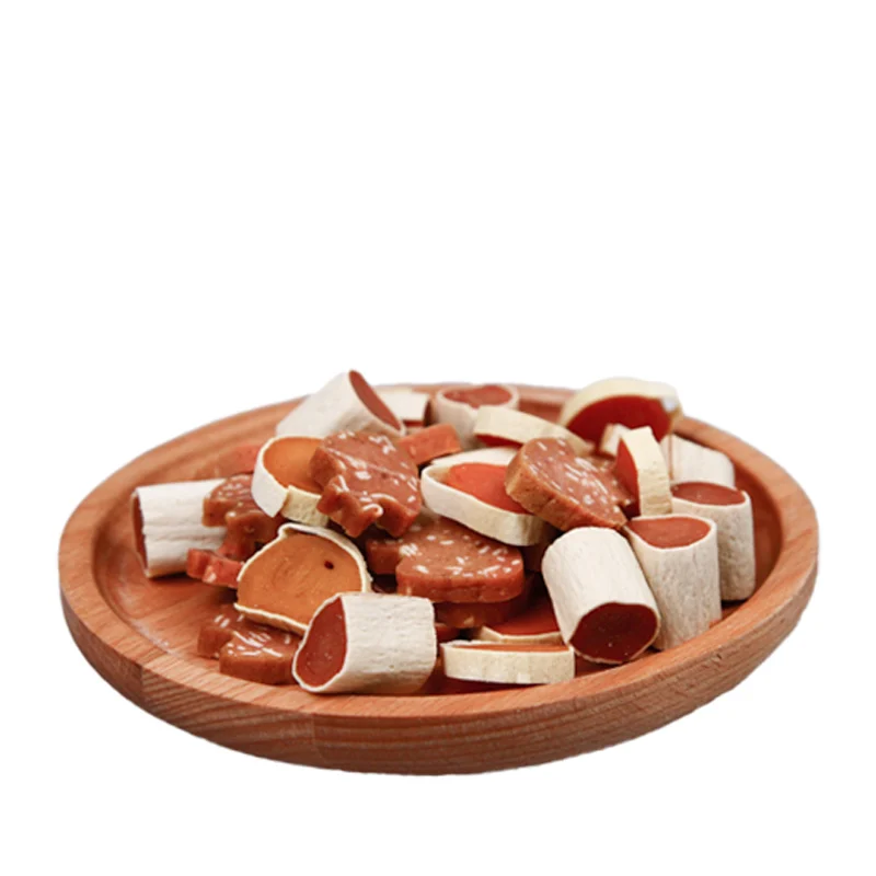 Truly high protein and popular chicken jerky and codfish sushi without artificial and flavors, Natural color
Truly high protein and popular chicken jerky and codfish sushi without artificial and flavors, Natural color